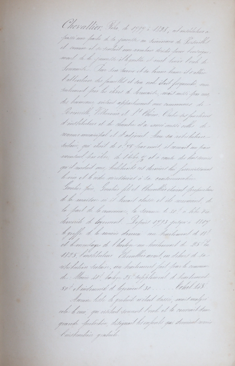 Manuscrit original de Louis Théodore Vernier, feuillet 11/24